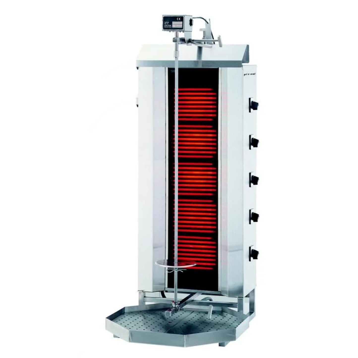 ELEKTRISCHER GYROS-/ KEBAB-GRILL ROBAX GLAS 80 KG MODELL GLG 232