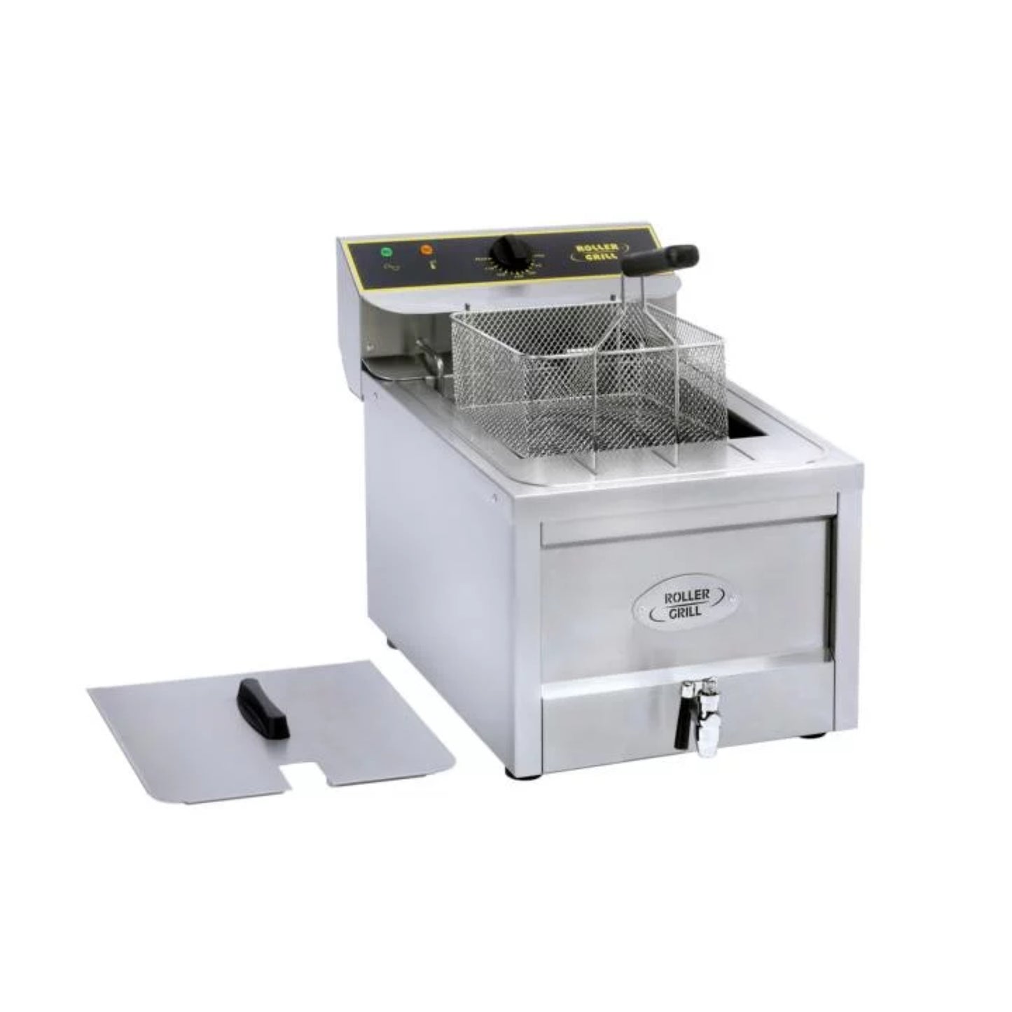 TISCH FRITTEUSE 1 BECKEN 12 LITER + ABLASSHAHN, KALTZONE ELEKTRO RFE 12