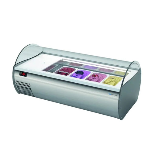 COUNTER-TOP EISVITRINE 2 x 5 / 7 LITER MODELL ICECOUNTER 2
