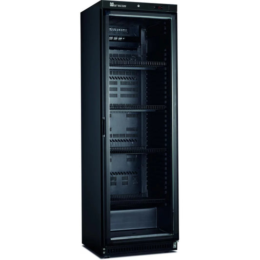 KÜHLSCHRANK GLASTÜR 59 CM 386 LITER UMLUFTKÜHLUNG ARV 430 CS A PV Black