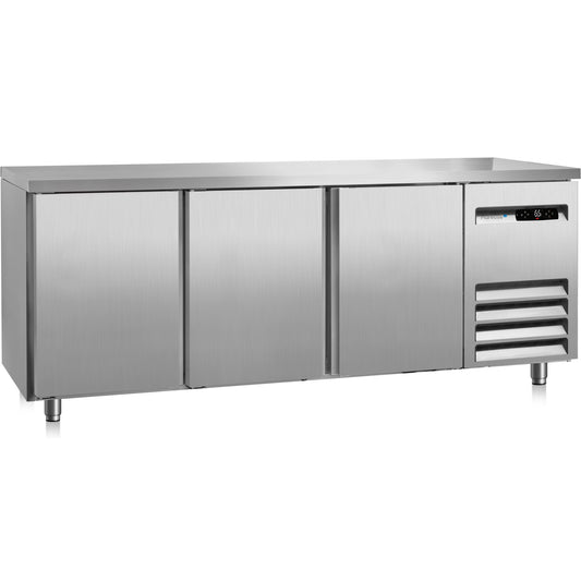 KÜHLTISCH 60 CM TIEF 160 CM FÜR KOCHGERÄTE 59 /64 CM HOCH 3 TÜREN EXCEL STEUERUNG BRSB 16 PO