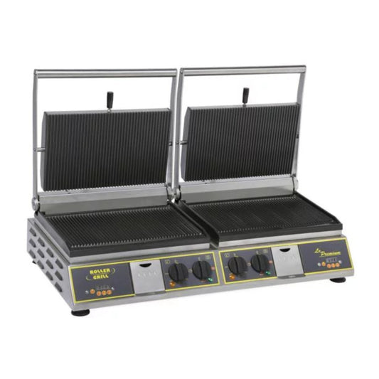 KONTAKTGRILL DOPPELT GETRENNTE PLATTEN + ZEITSCHALTUHR
