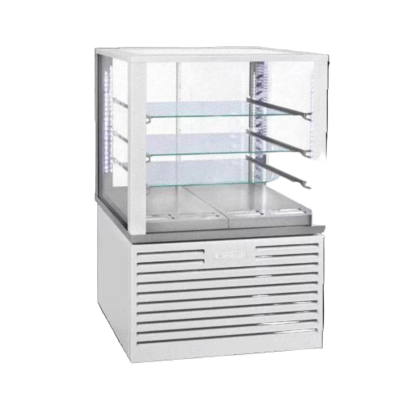 KÜHLVITRINE 80 CM 2 x 1/1 GN + 3 GLASBÖDEN MODELL FSC 800