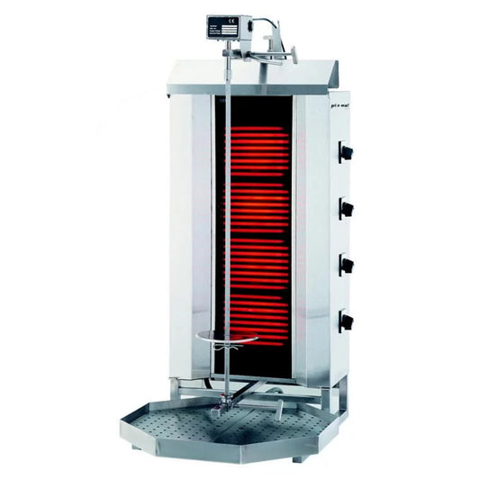 ELEKTRISCHER GYROS-/ KEBAB-GRILL ROBAX GLAS 60 KG MODELL GLG 231