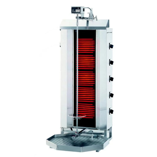 ELEKTRISCHER GYROS-/ KEBAB-GRILL ROBAX GLAS 80 KG MODELL GLG 232