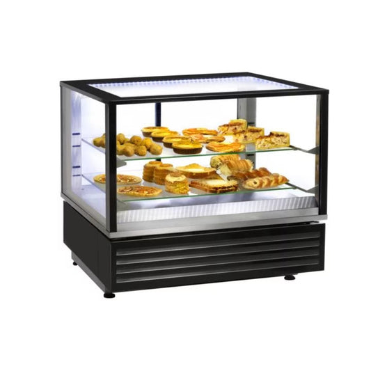 WARMHALTEVITRINE 2 x GN 1/1 + 2 BÖDEN MODELL HD800 MIT UMLUFT