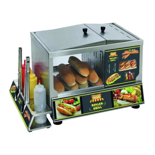HOT DOG STATION FÜR 60 WÜRSTCHEN + 30 BRÖTCHEN MODELL HDS 60