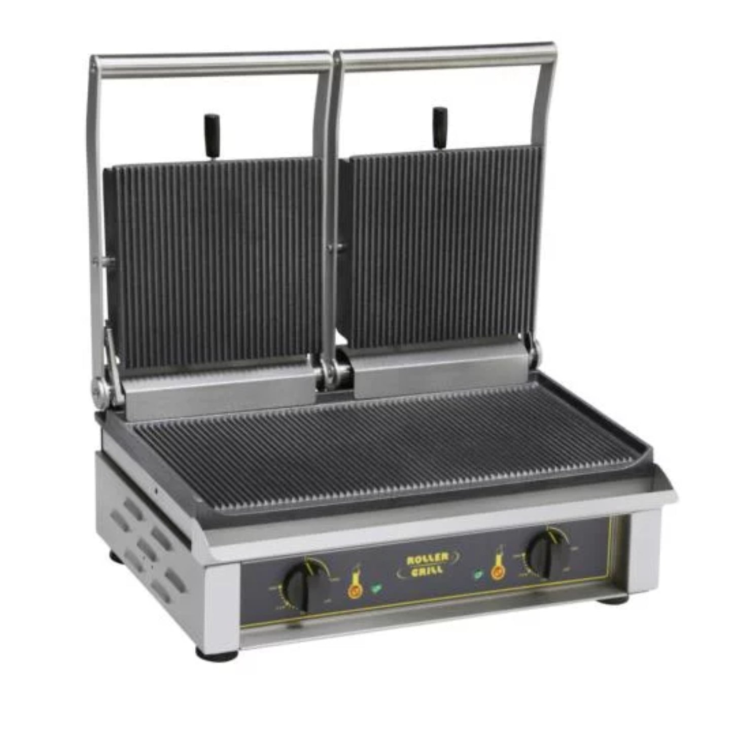 KONTAKTGRILL ELEKTRISCH DOPPELPLATTEN OBEN MIT 4 KW MODELL MAJESTIC (versch. Versionen)